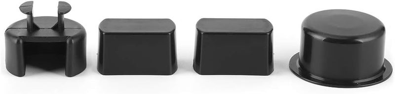 Sorandy Plastic Black Tailgate Hinge Pivot Bushing Insert Kit Impact Resistant Replacement, 4pcs 38641 Tailgate Hinge Insert Set for F150 F250 F450 F550 - Image 4